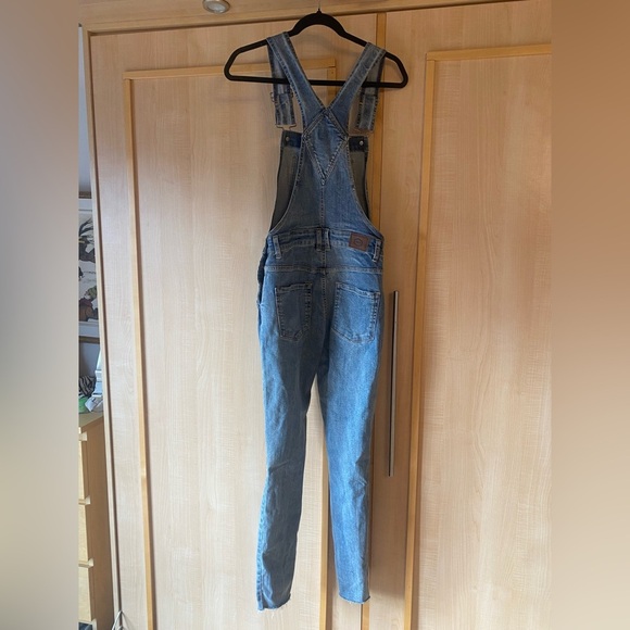 RVCA Foss Skinny Denim Overalls Size 27 - Picture 12 of 14